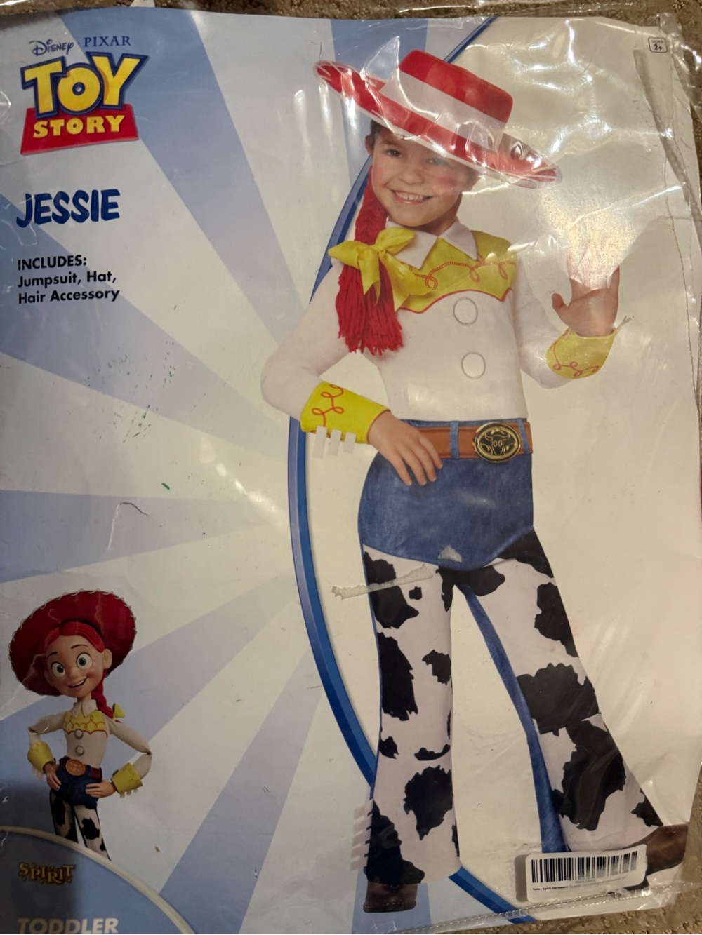 Toy Story Jessie Toddler Costume -new size 2t